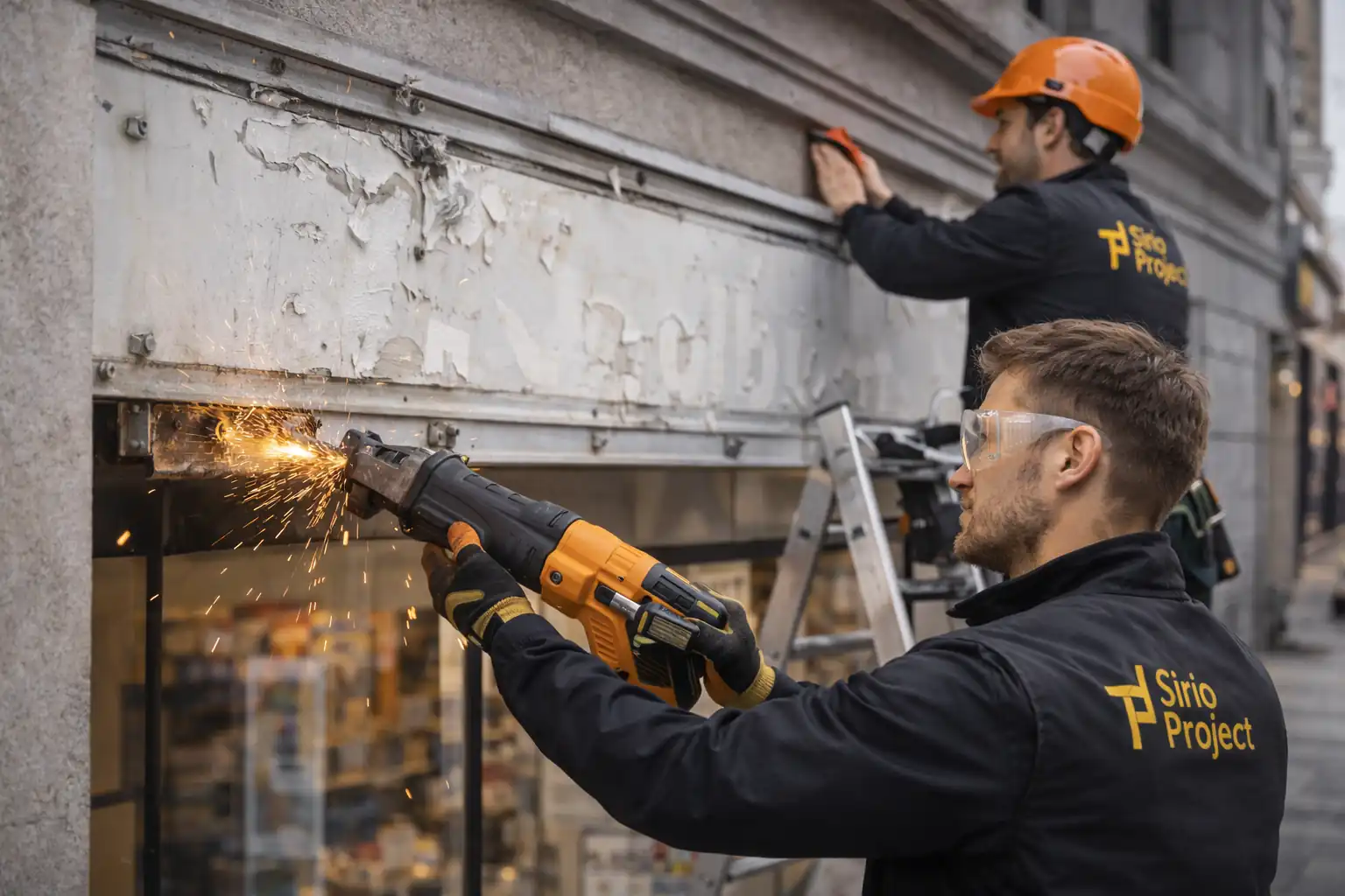 Rimozione insegne in sicurezza - Sirio Project