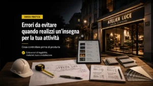 Errori da evitare quando realizzi un’insegna per la tua attività