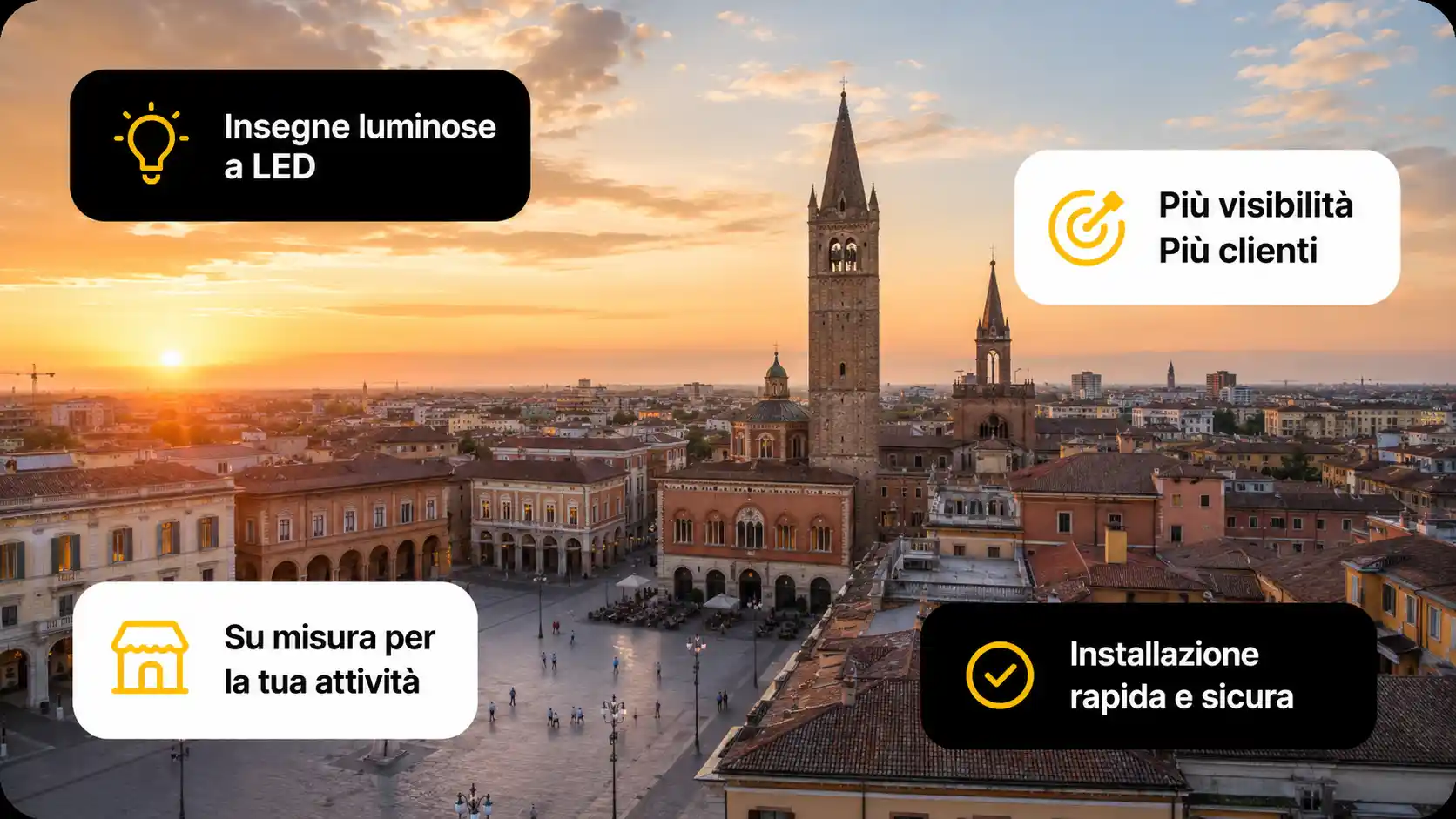 Insegne luminose su misura per la tua attività a Forlì - sirio project insegne