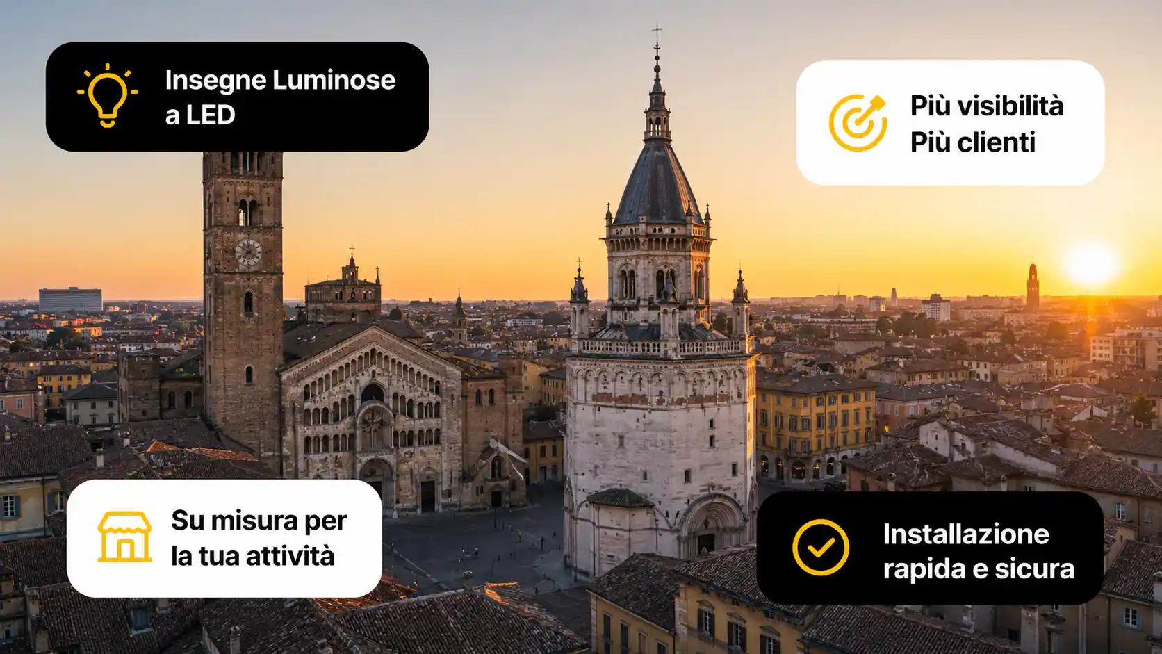 Insegne luminose su misura per la tua attività a Parma - sirio project insegne