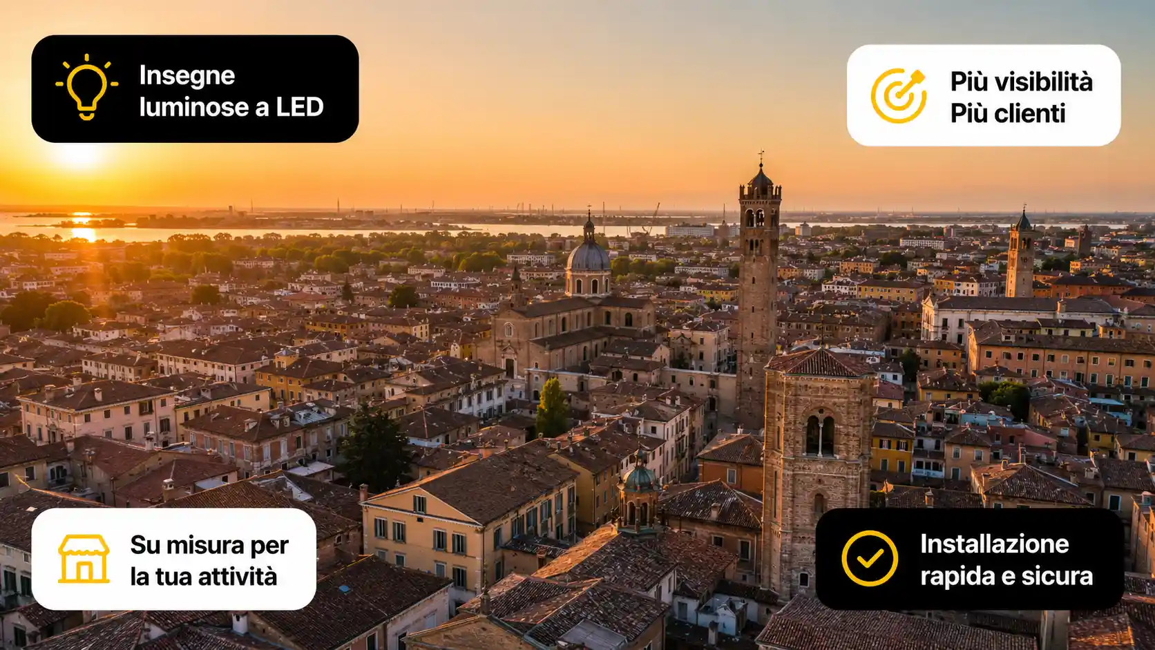 Insegne luminose su misura per la tua attività a Ravenna - sirio project insegne