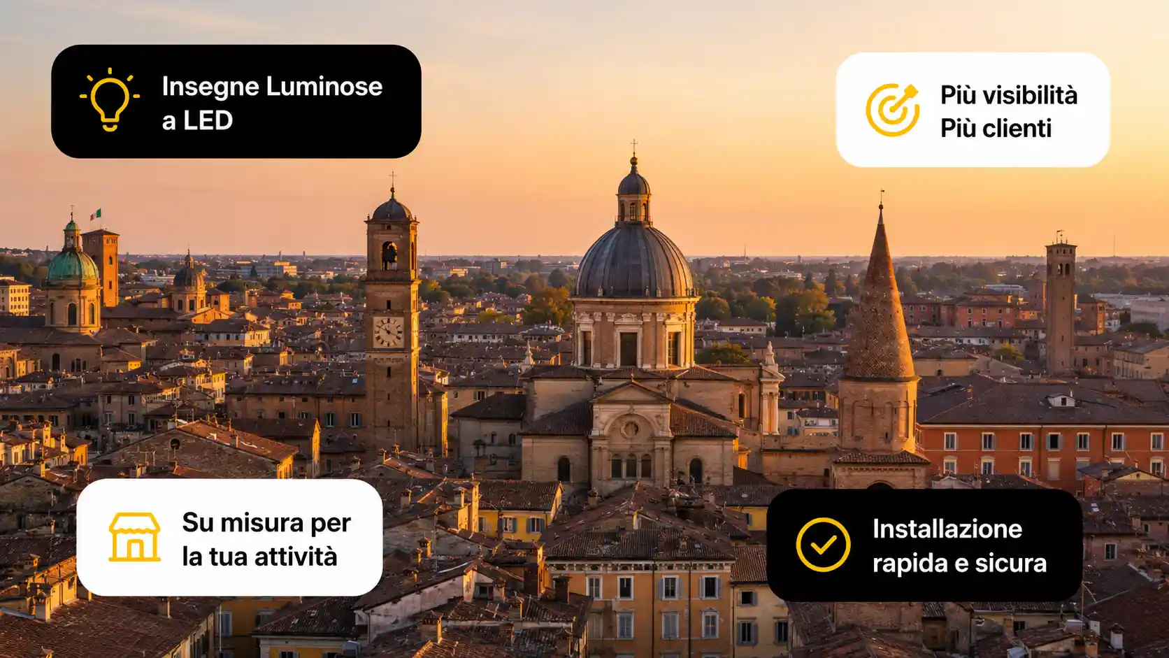 Insegne luminose su misura per la tua attività a Reggio Emilia - sirio project insegne