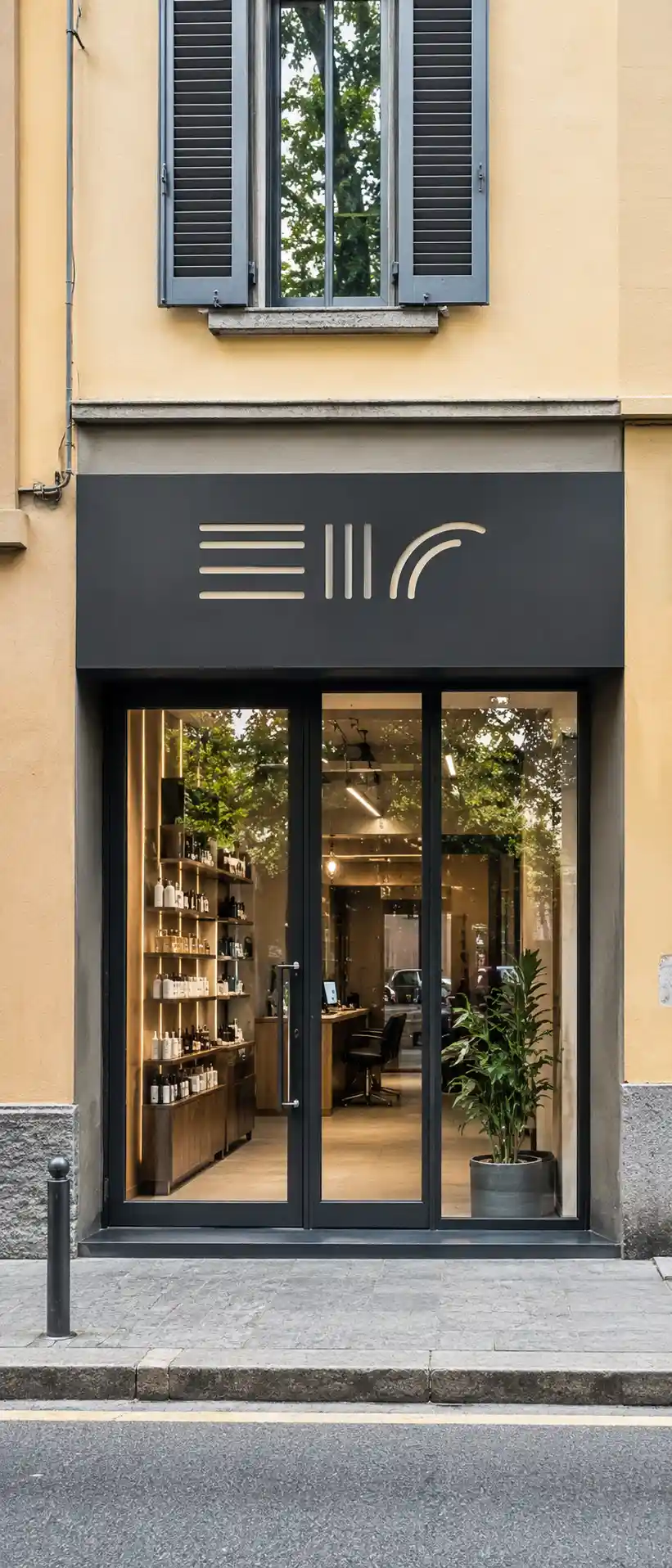 Insegna non luminosa per negozi su strada e attività locali